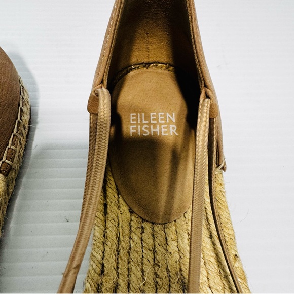 Eileen Fisher Women's Tan Espadrille Shoes Size 7 1/2 - Picture 6 of 13